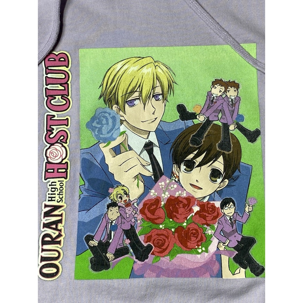 Ouran High School Host Club Hoodie Lavender Anime Haruhi Tamaki Funimation